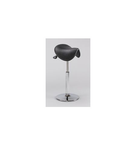 Tabouret Pony chromé sur Socle