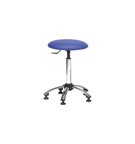Tabouret télescopique sur Etoile Chromée Mobile ou Patins