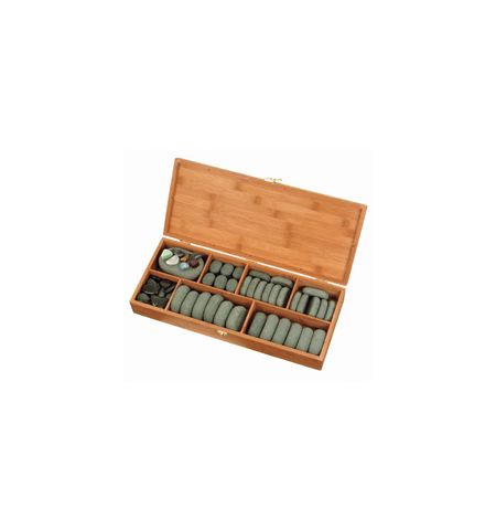 coffret 64 pièces de pierres chaudes