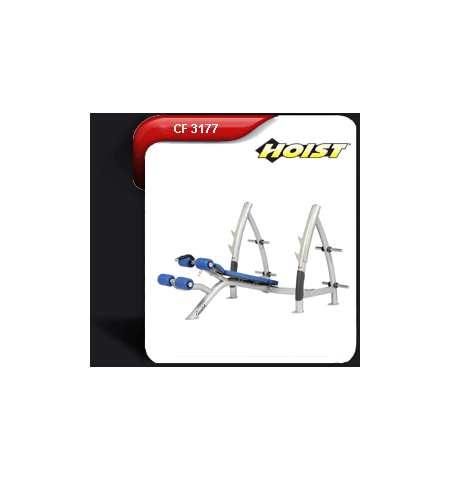 HOIST Banc développé décliné olympique- Musculation Pro-CF 3177