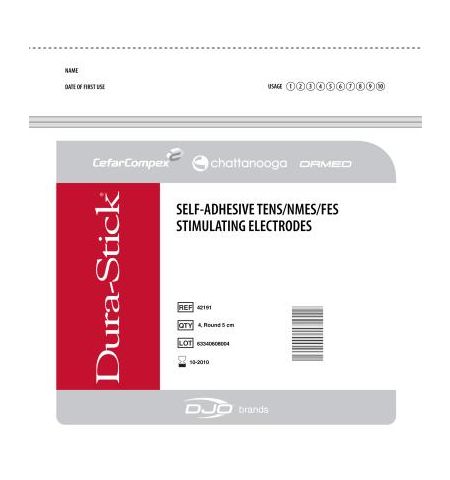 ELECTRODES DURA-STICK 5 X 9 cm 10 sachets 